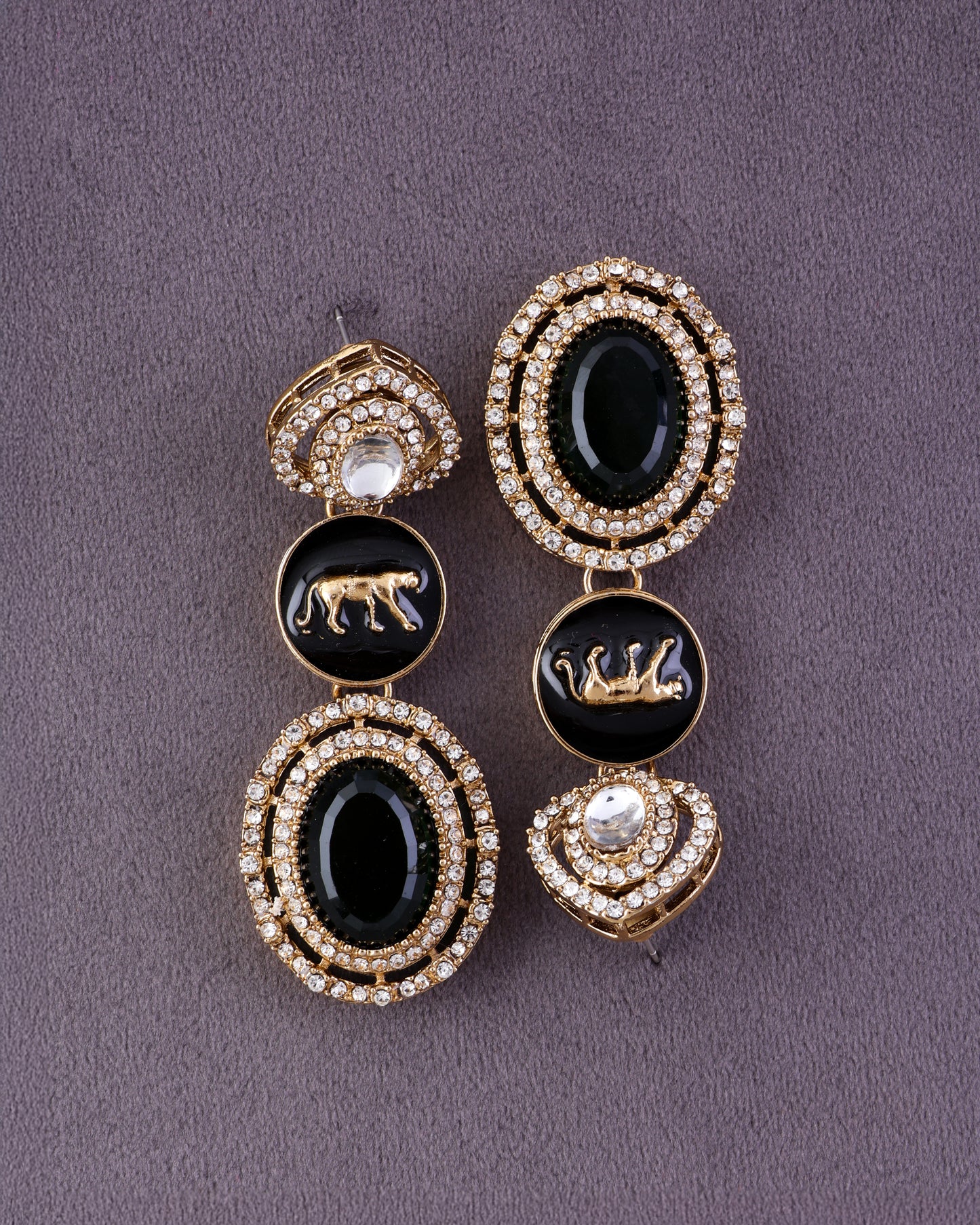 Emerald Iravya Premium Designer Zircone Polki Dupe Earring