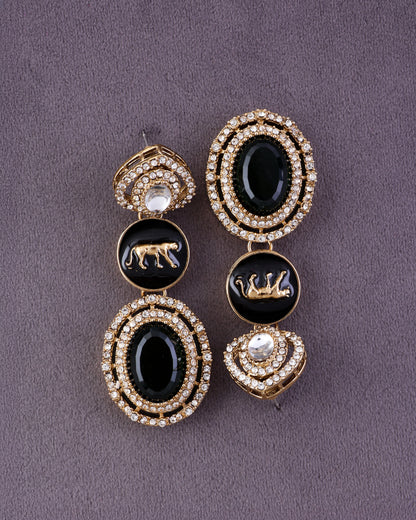 Emerald Iravya Premium Designer Zircone Polki Dupe Earring