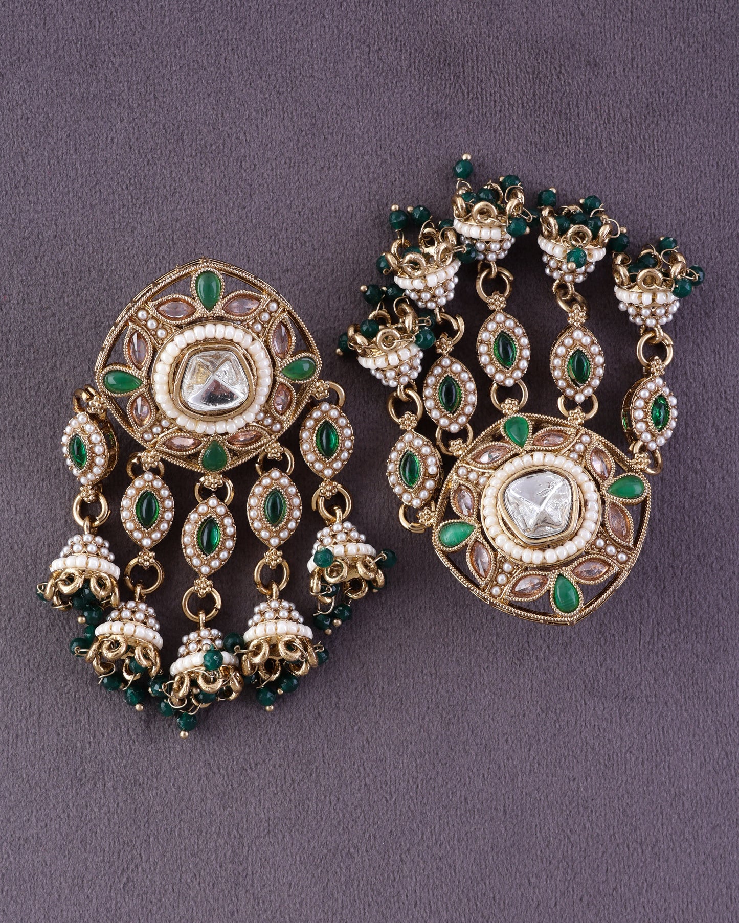 Green Mahnoor Designer Earring