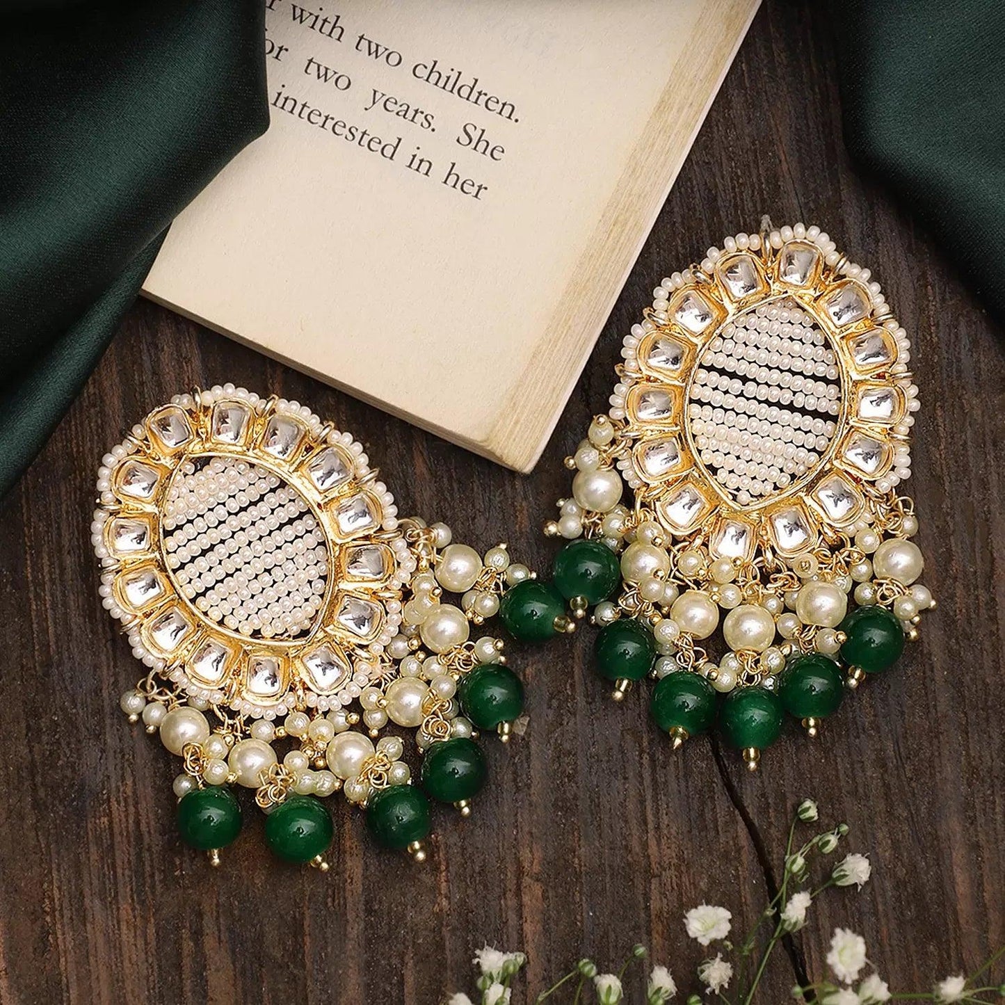 Dark Green Aashna Earring