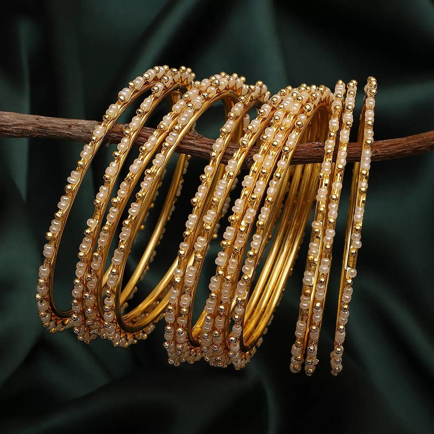 Shahin Pearl Bangle Set