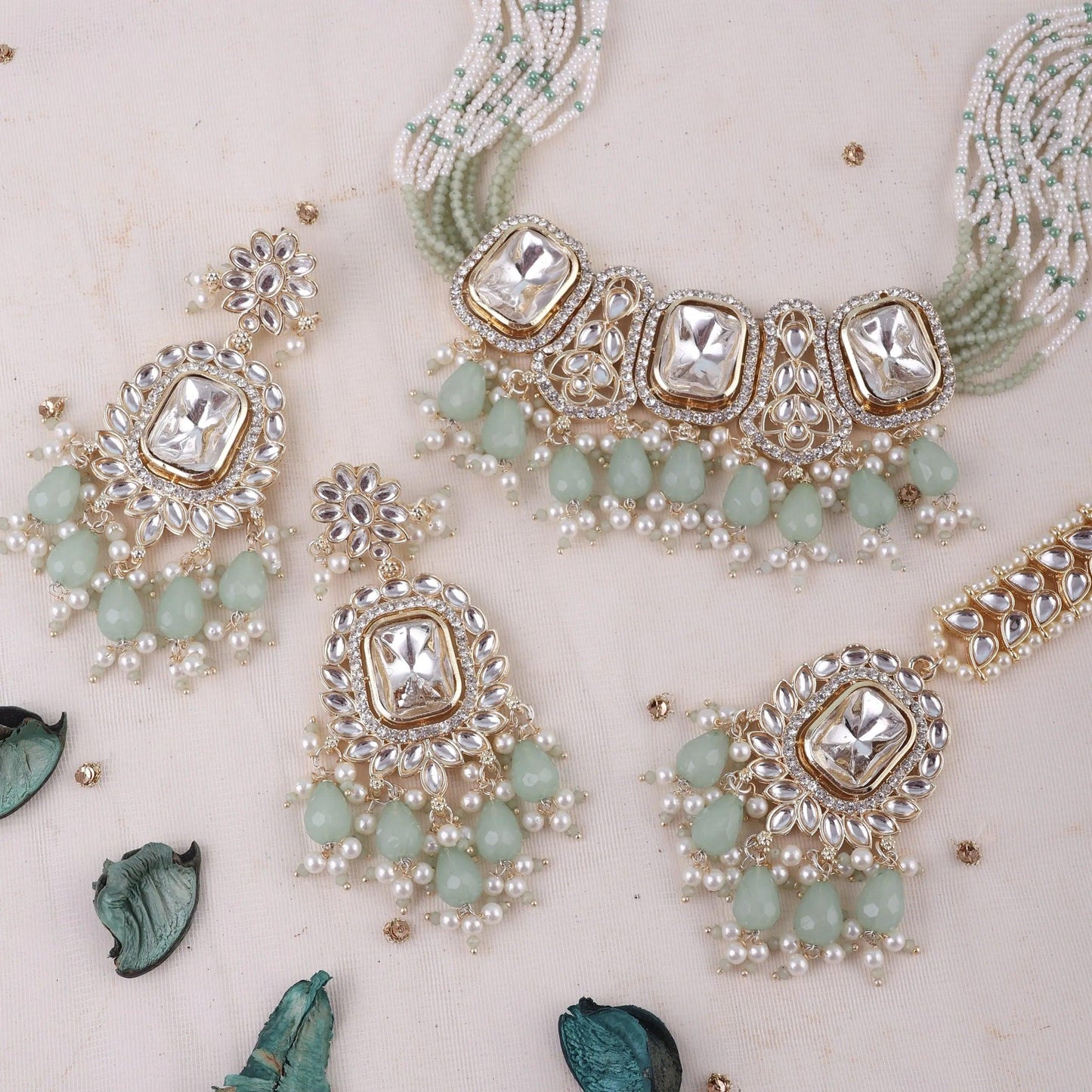 Mint Devyani Choker Set