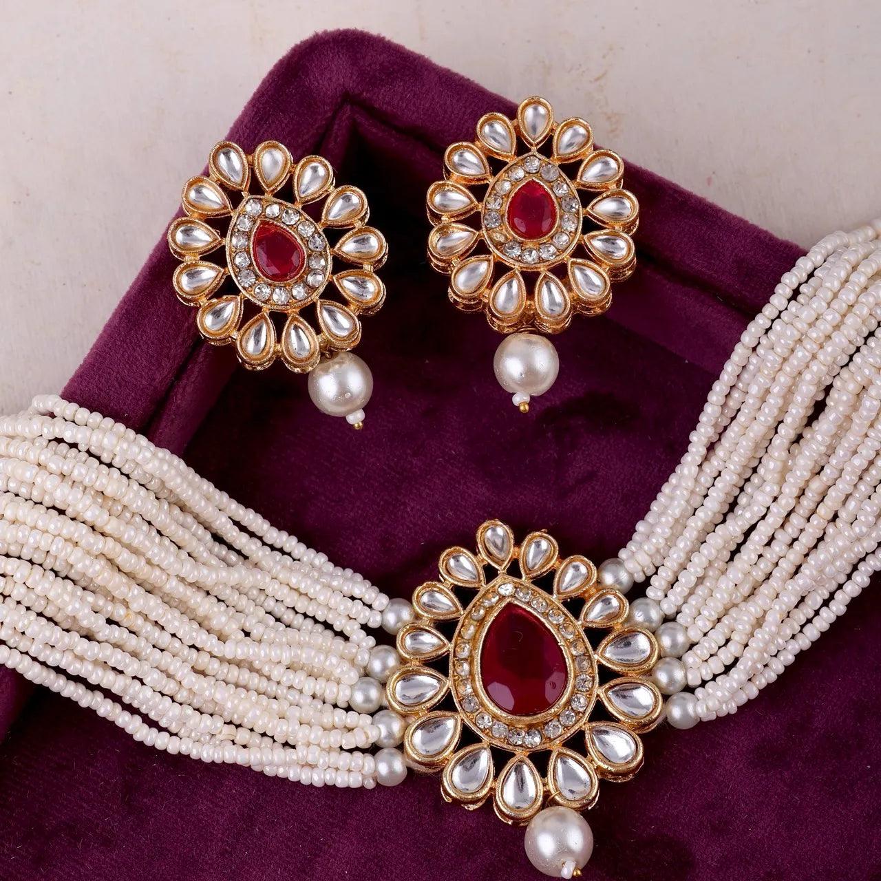 Ruby Chhaya Choker Set