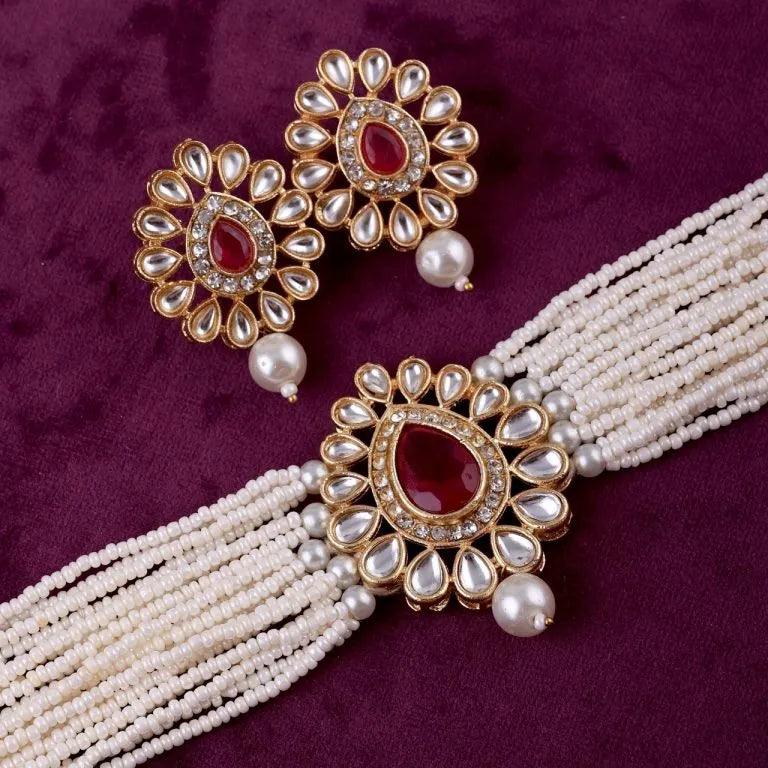 Ruby Chhaya Choker Set