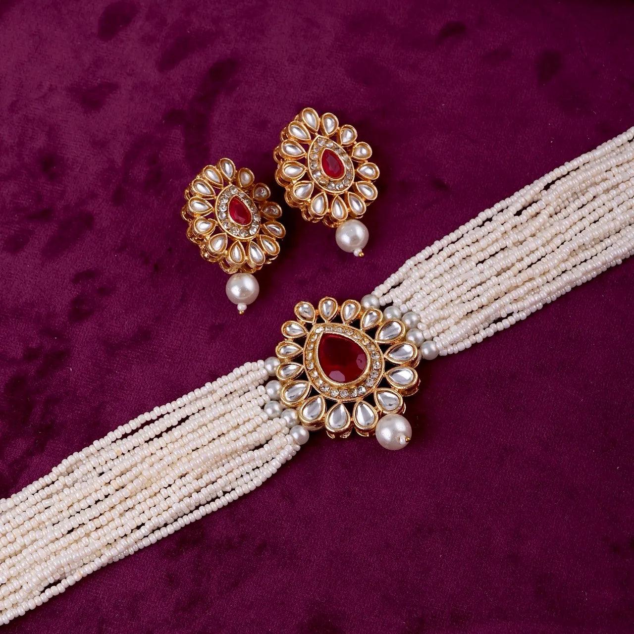 Ruby Chhaya Choker Set