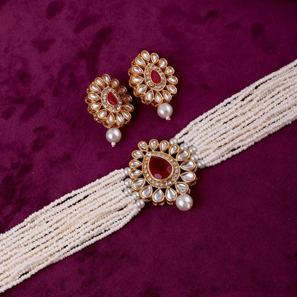 Ruby Chhaya Choker Set