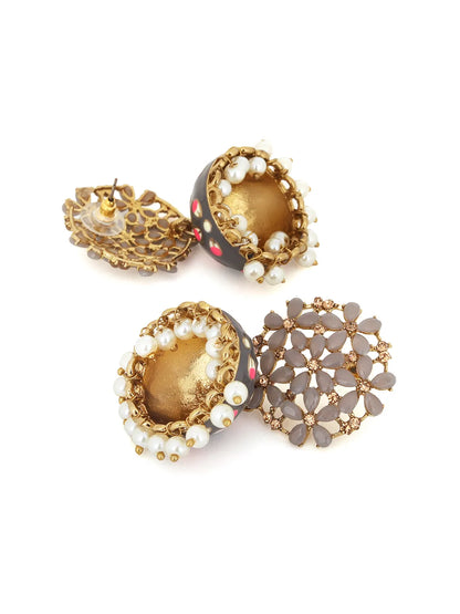Grey Manya Jhumka