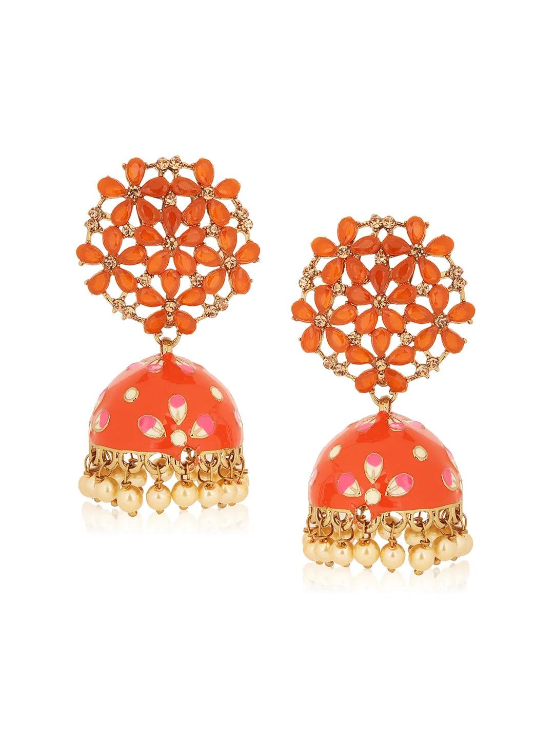 Orange Manya Jhumka