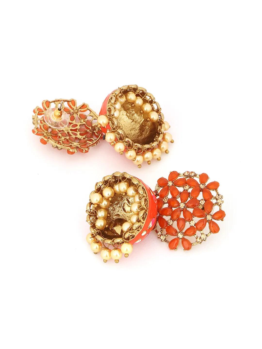 Orange Manya Jhumka