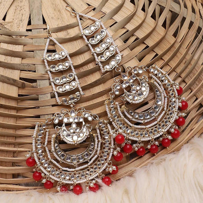Red Rashmi Chandbali