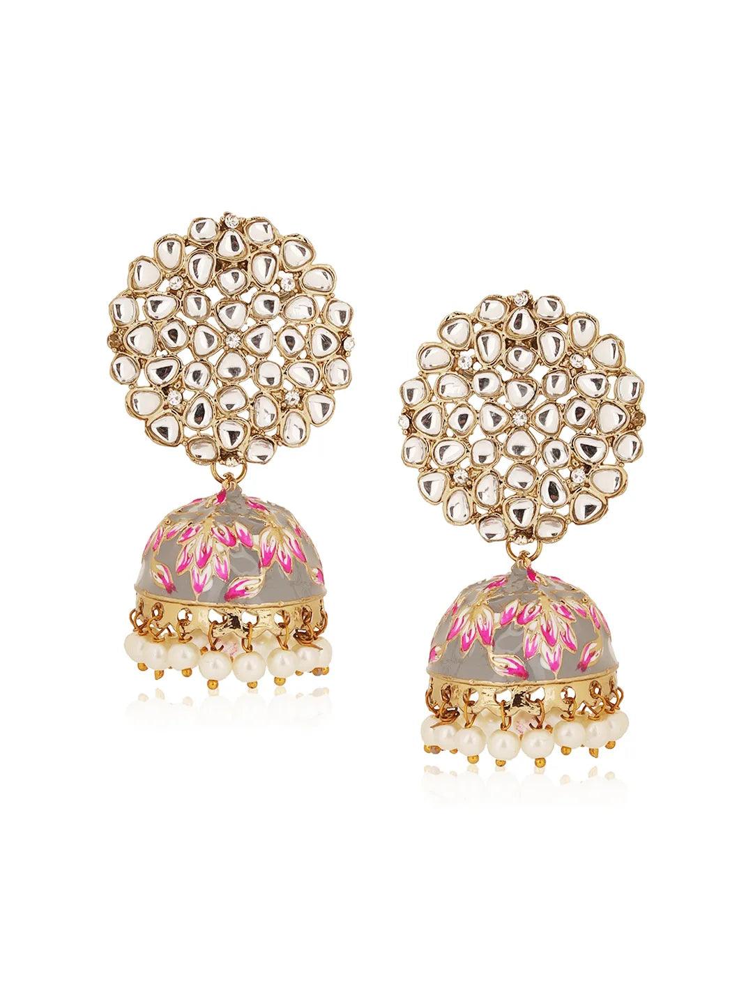 Grey Jashn Jhumka