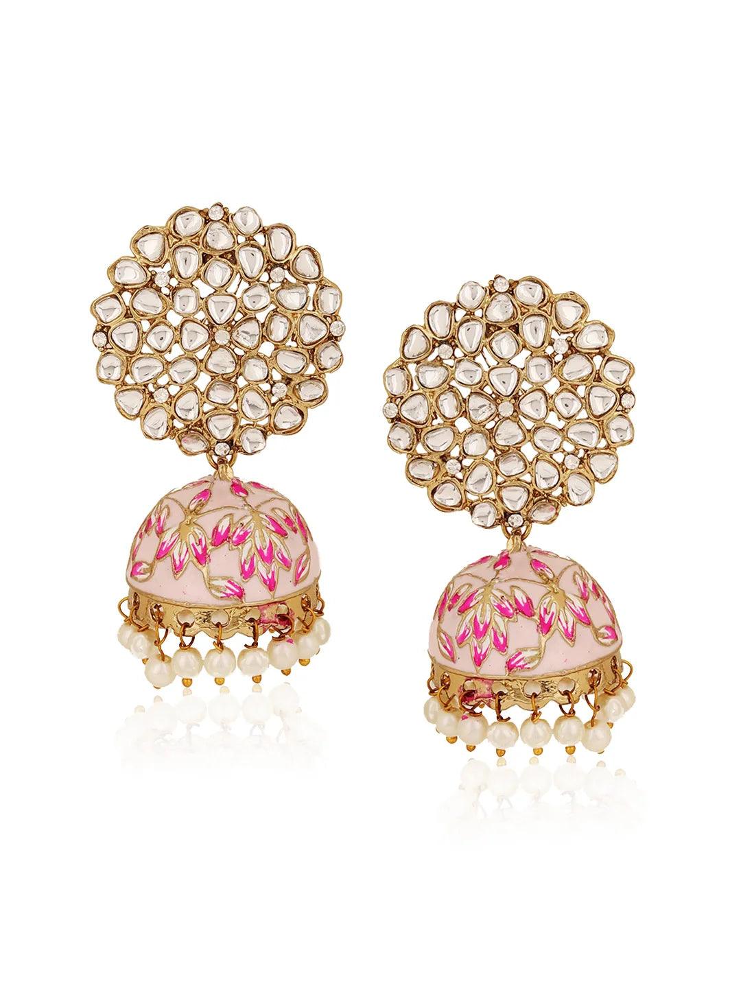 Rose Pink Jashn Jhumka