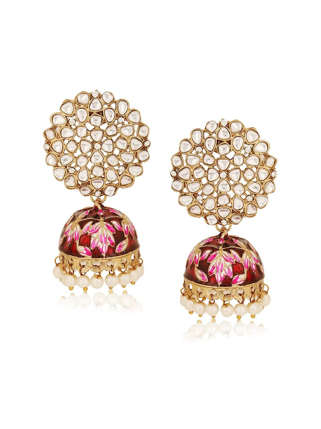 Maroon Jashn Jhumka