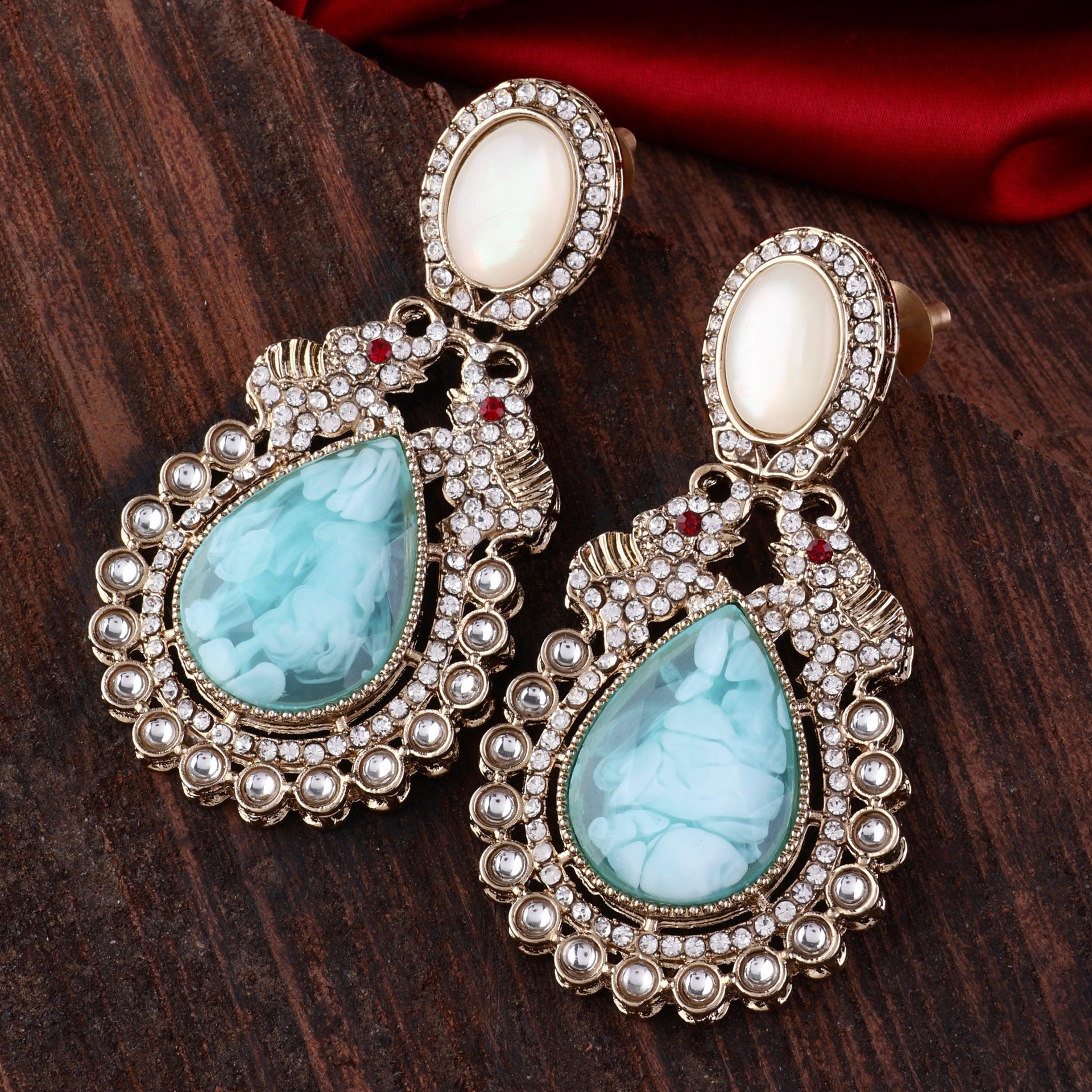 Turquoise Daniel Zircon Earring