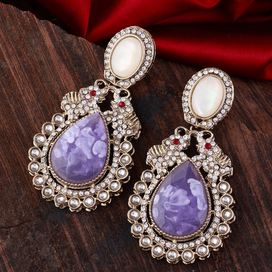 Lilac Daniel Zircon Earring