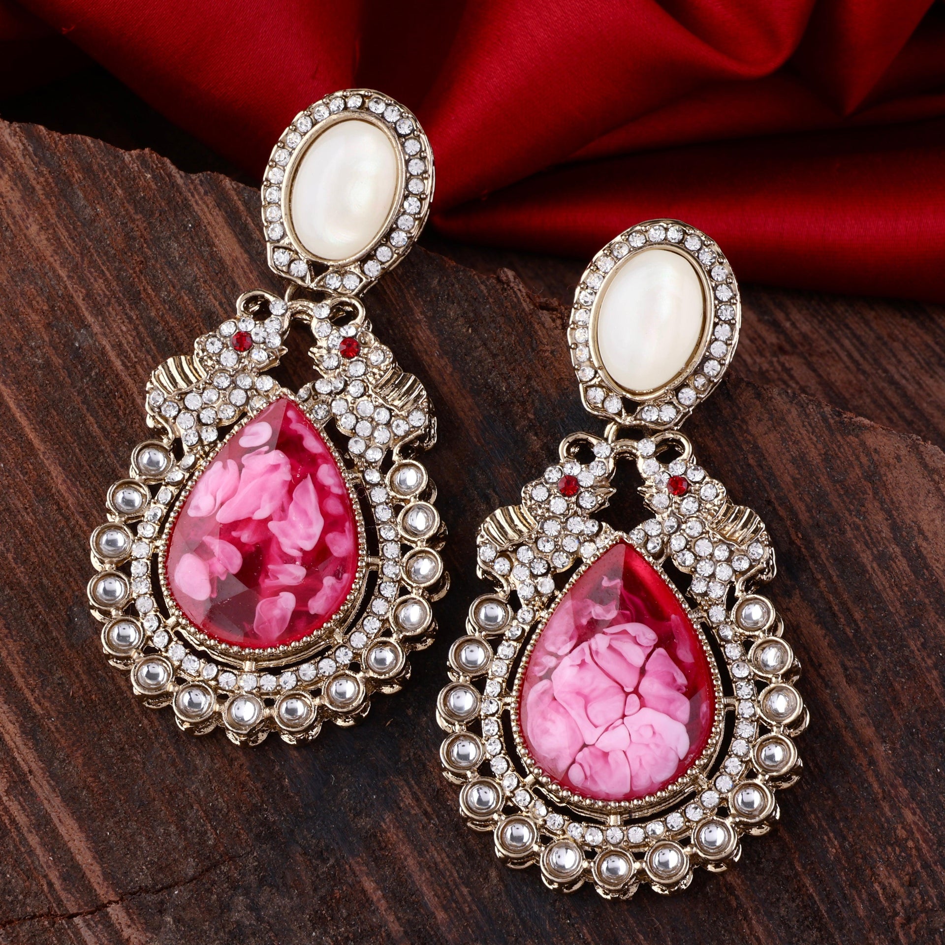 Pink Daniel Zircon Earring