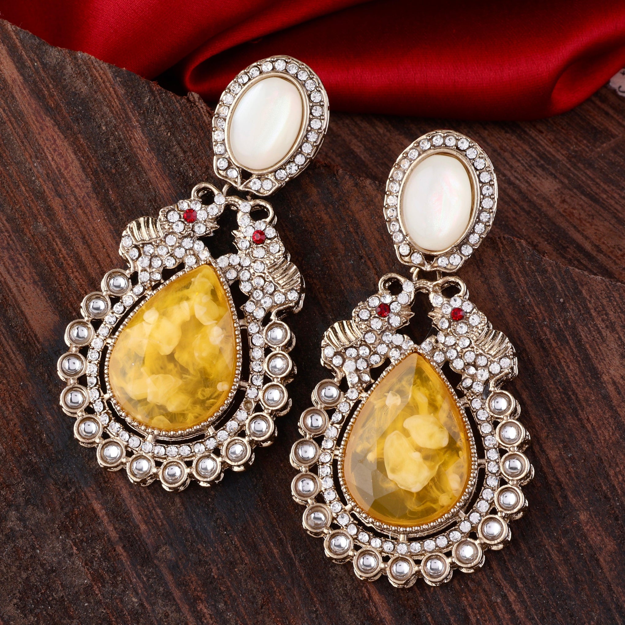 Yellow Daniel Zircon Earring