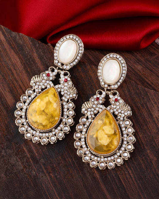 Yellow Daniel Zircon Earring