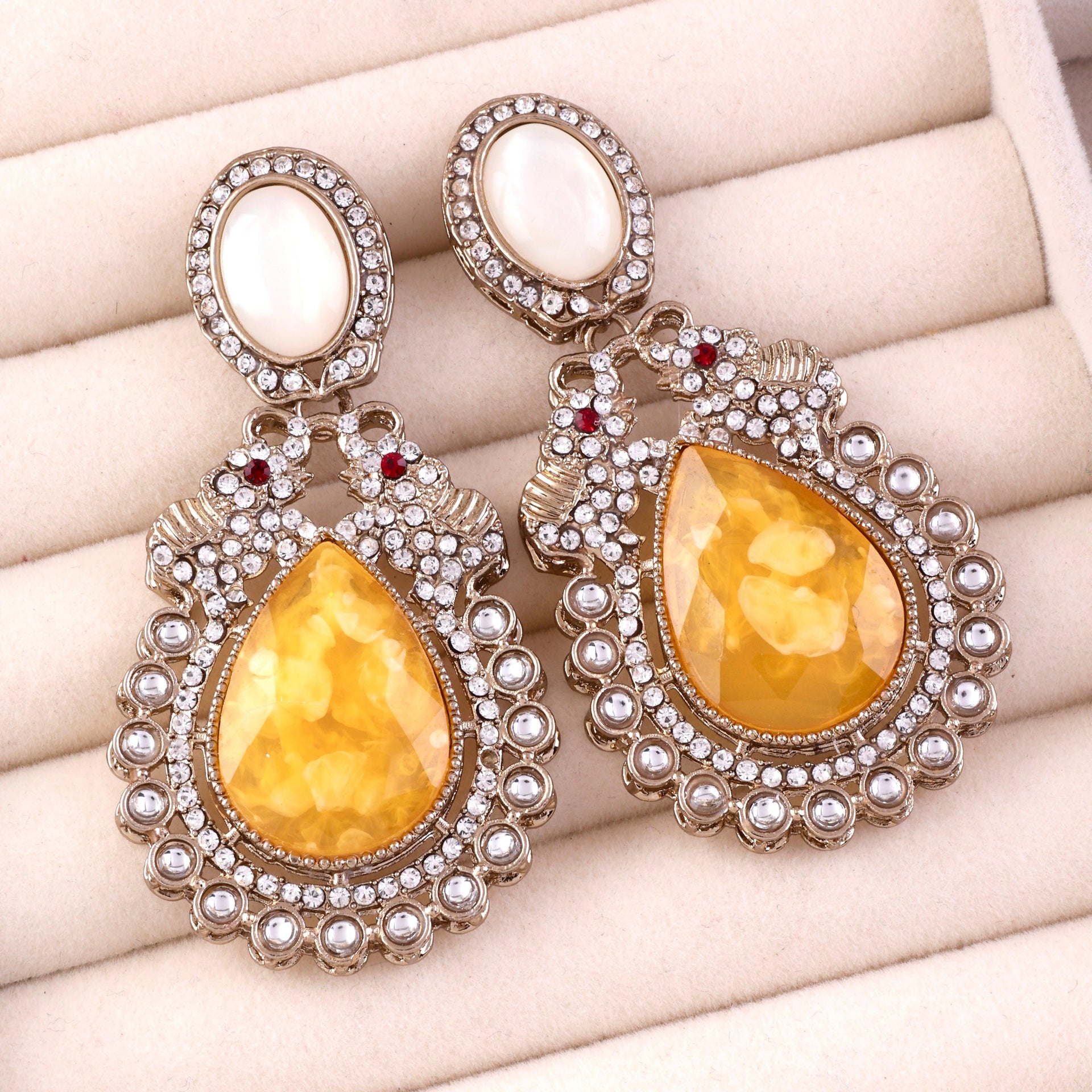 Yellow Daniel Zircon Earring