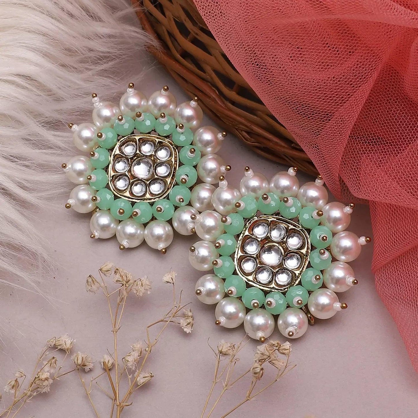 Mint Green Urvashi Stud