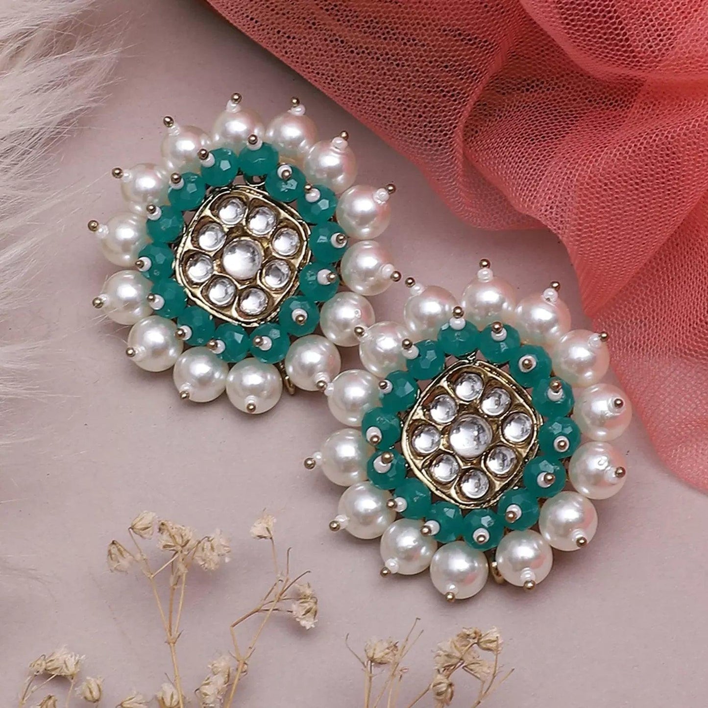 Dark Green Urvashi Stud