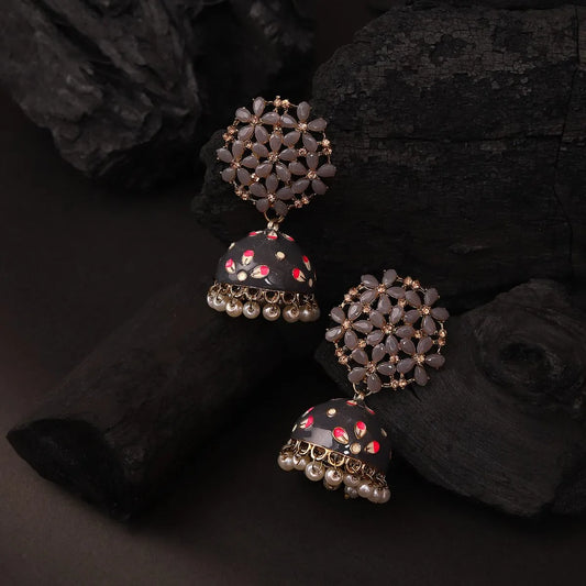 Grey Manya Jhumka