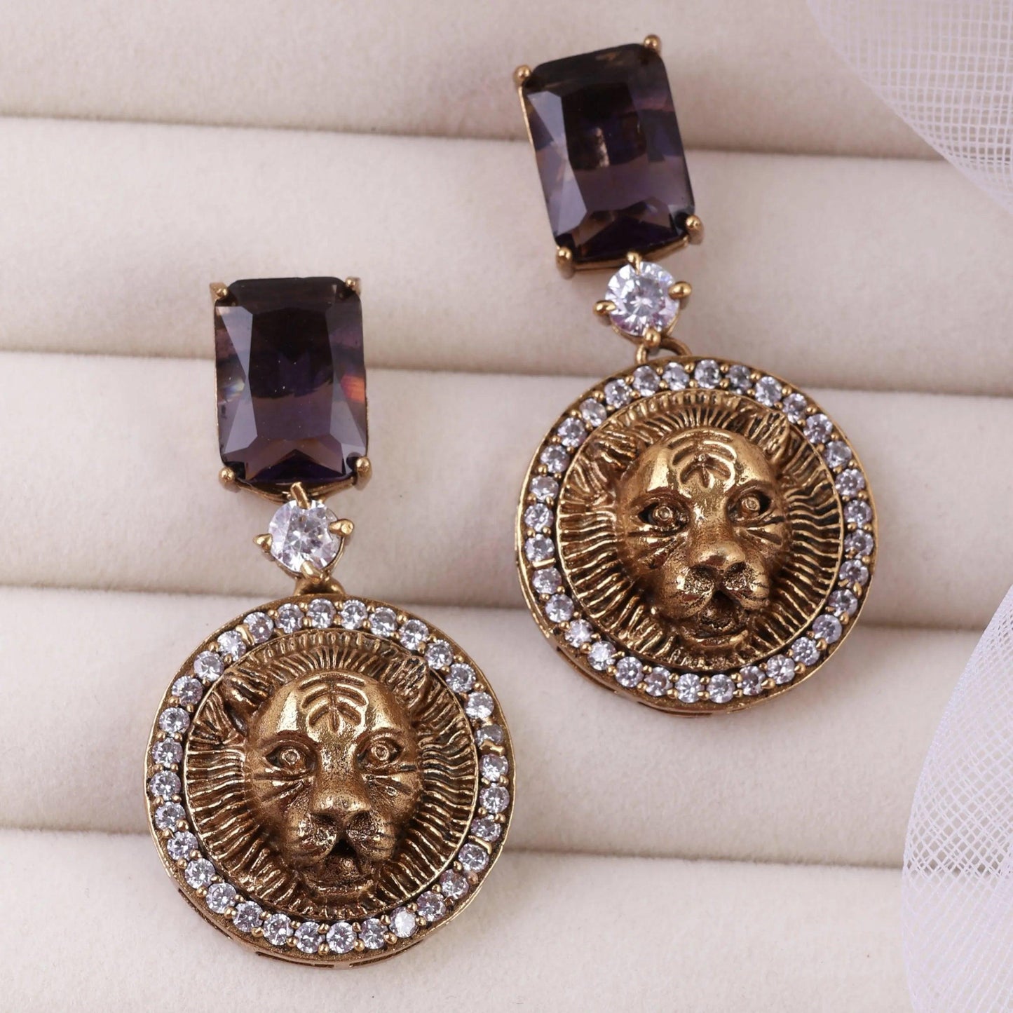 Purple Shriya Designer Earring