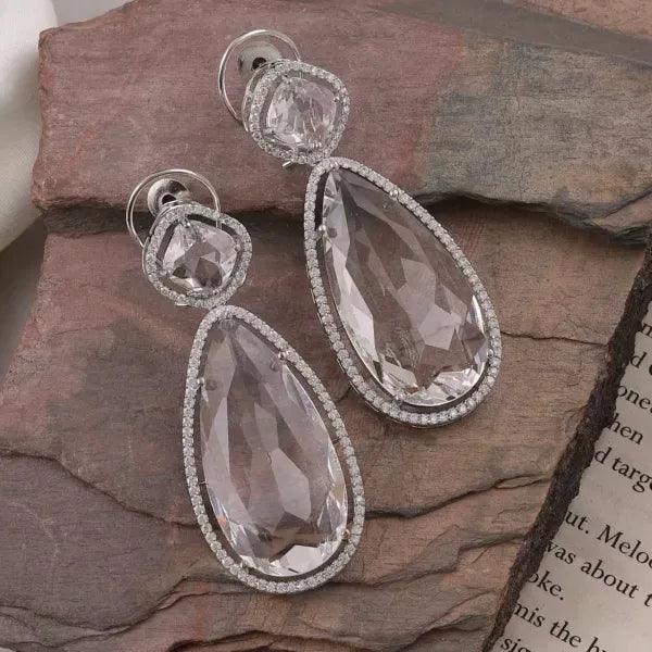 Silver Erika Diamond Earring