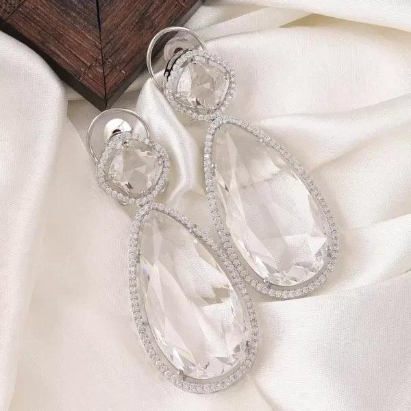 Silver Erika Diamond Earring