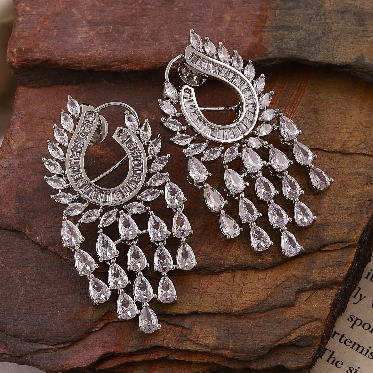 Silver Capria AD Earring