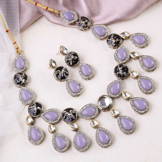 Lilac Rehan Designer Necklace