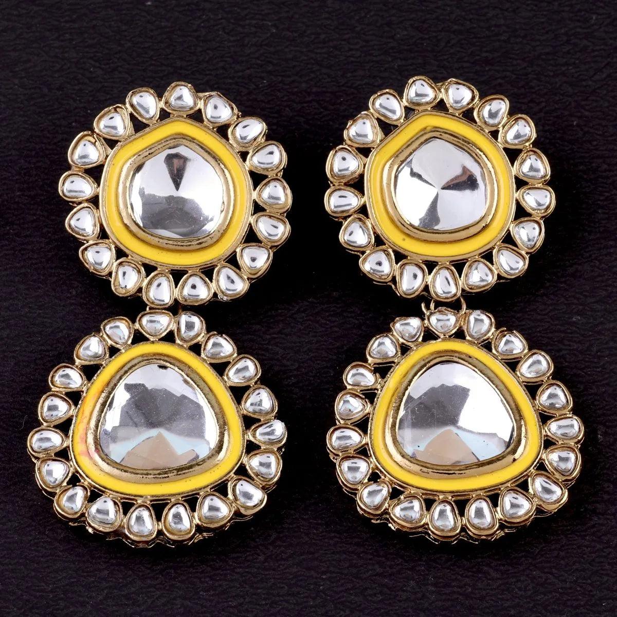 Yellow Neeraj Earring