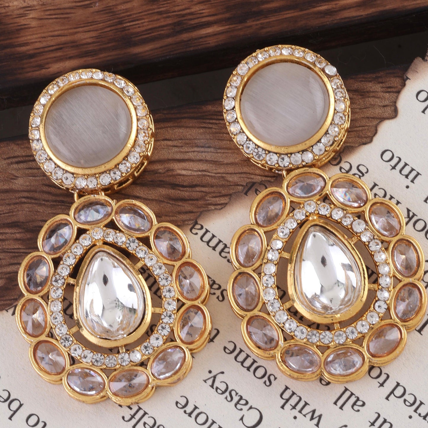 Ivory Oshini Designer Earring