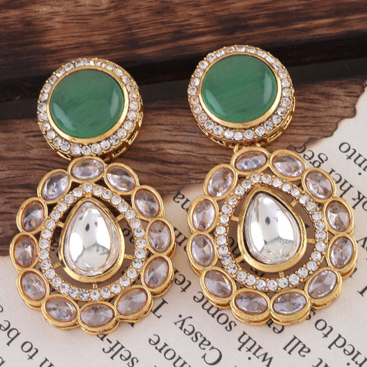 Mint Green Oshini Designer Earring