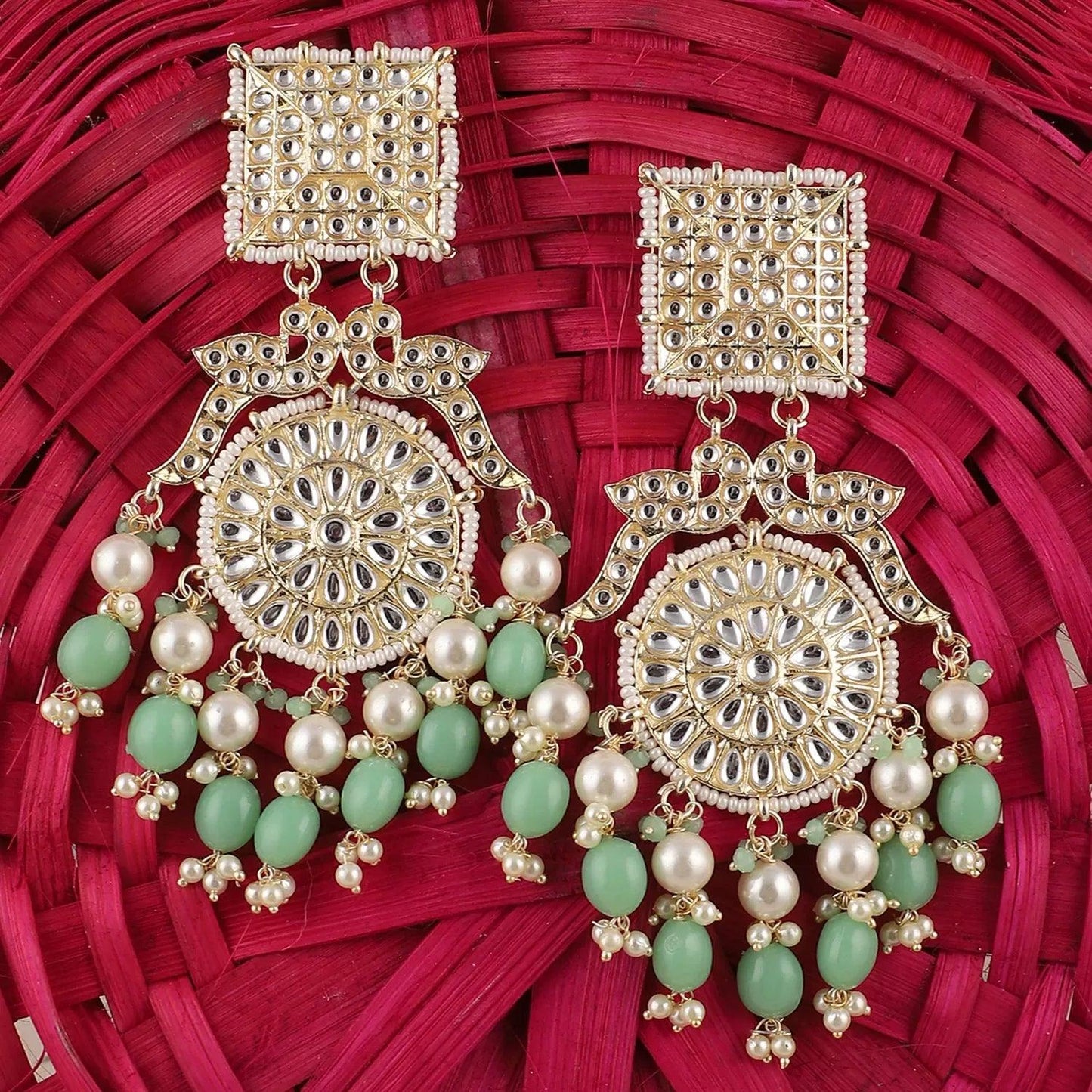 Mint Green Arhan Chandbali