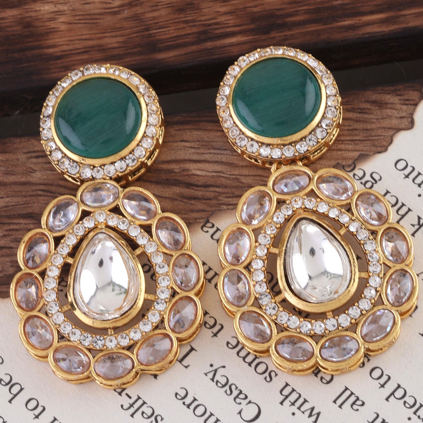 Sage Green Oshini Designer Earring