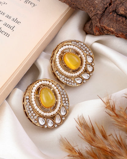 Yellow Niti Premium Stud Earring