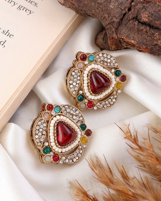 Multi Ishveer Premium Stud Earring