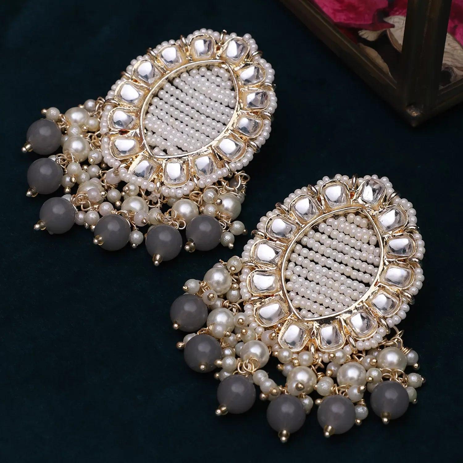 Grey Aashna Earring