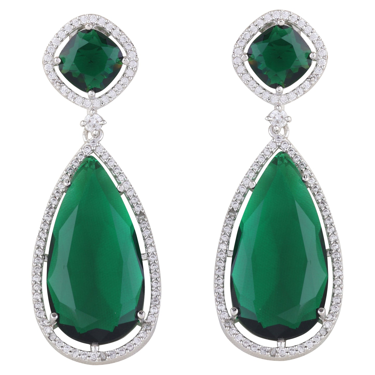 Emerald Ezra American Diamond Earring