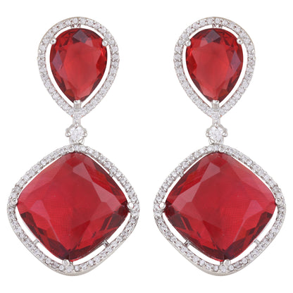 Wine Denis American Diamond Earring