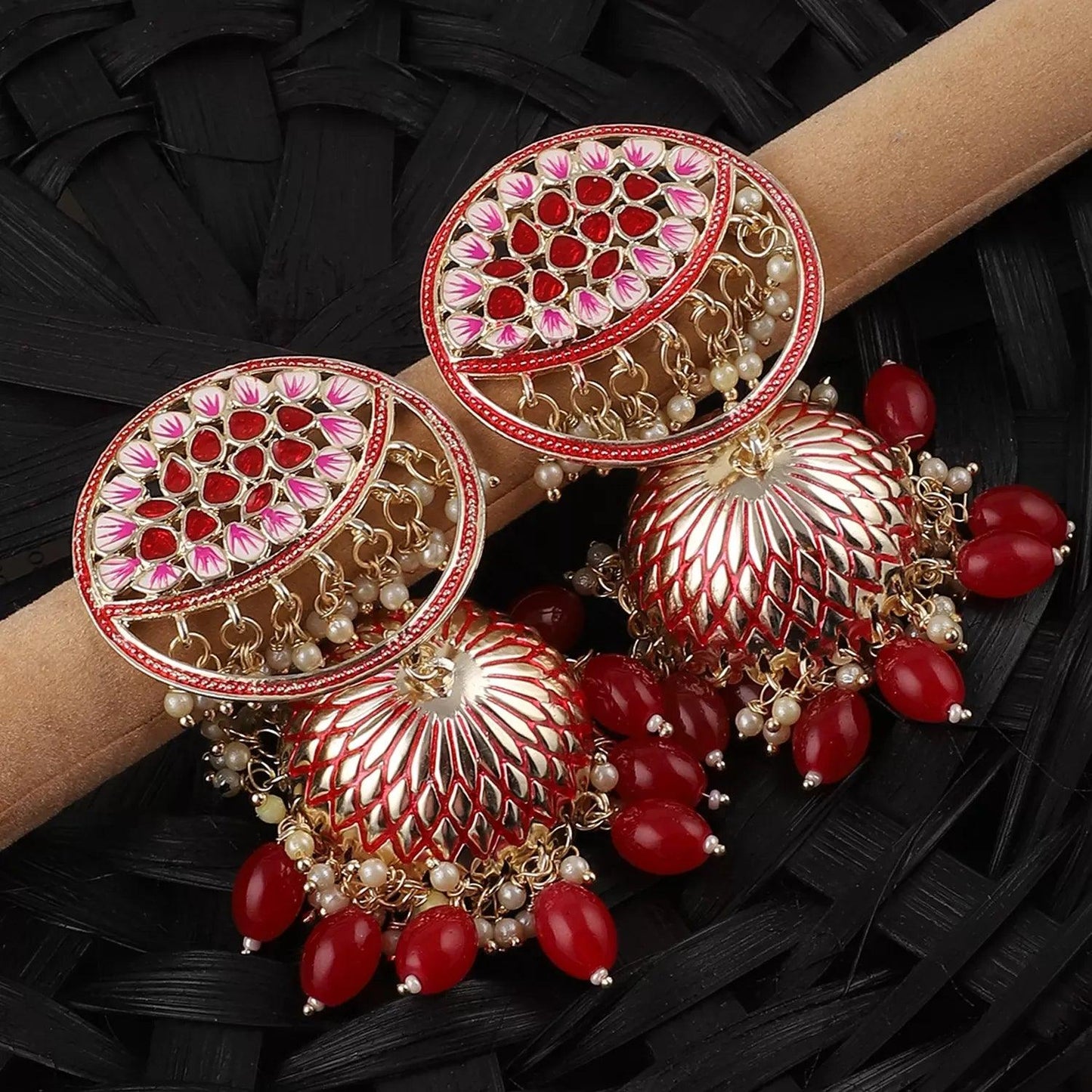 Red Gulzar Jhumka