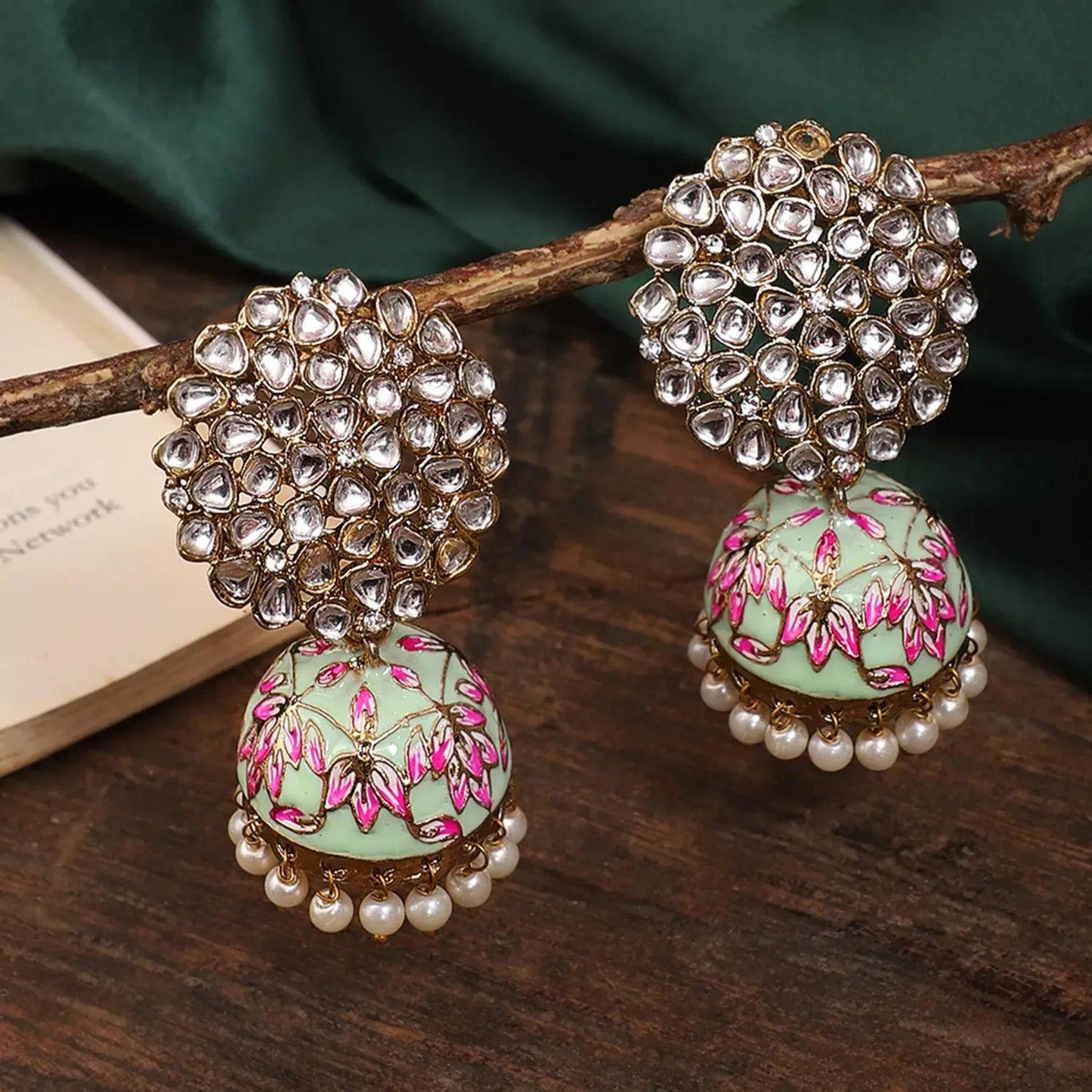 Mint Green Jashn Jhumka