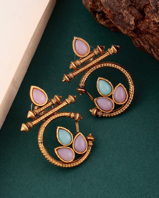Pastel Gold Kumud Earring