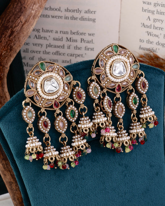 Multi Mahnoor Designer Earring