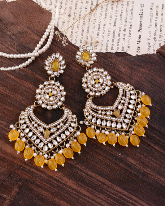 Yellow Gurpreet Chandbali