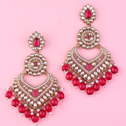 Pink Gurpreet Chandbali