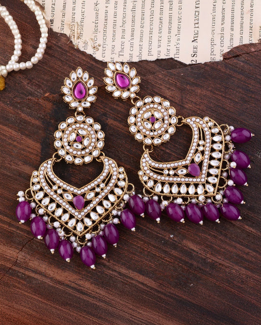 Purple Gurpreet Chandbali