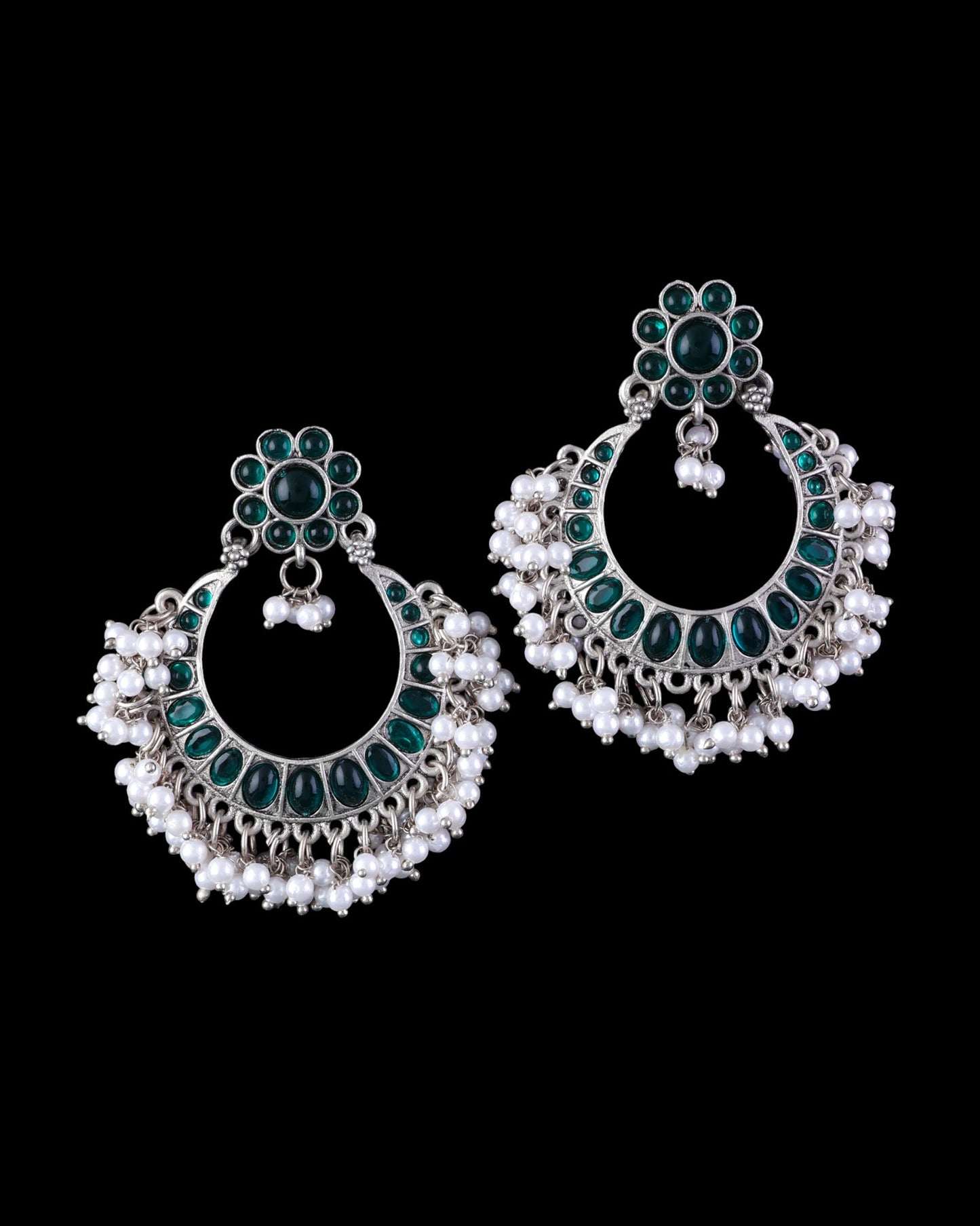 Green Saroj Kumud Earring