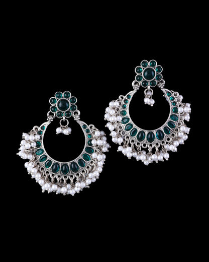 Green Saroj Kumud Earring